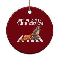 Punch Mokey Meme Ceramic Ornament Some Of Us Need a Little Extra Love