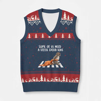 Punch Mokey Meme V-Neck Knit Sweater Vest Some Of Us Need a Little Extra Love