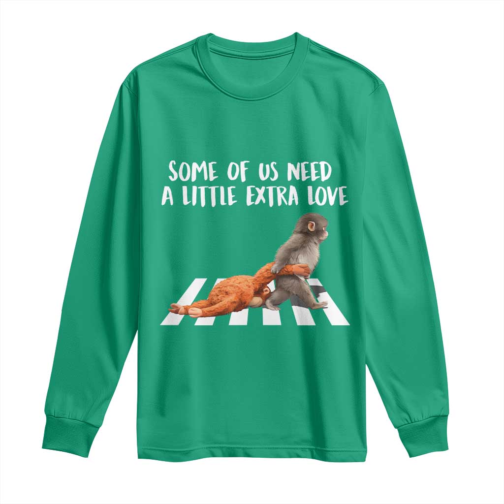 Punch Mokey Meme Long Sleeve Shirt Some Of Us Need a Little Extra Love