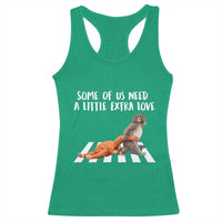Punch Mokey Meme Racerback Tank Top Some Of Us Need a Little Extra Love