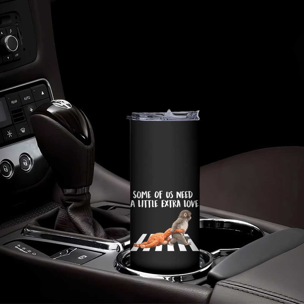 Punch Mokey Meme Skinny Tumbler Some Of Us Need a Little Extra Love