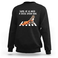 Punch Mokey Meme Sweatshirt Some Of Us Need a Little Extra Love