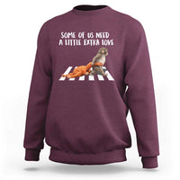 Punch Mokey Meme Sweatshirt Some Of Us Need a Little Extra Love