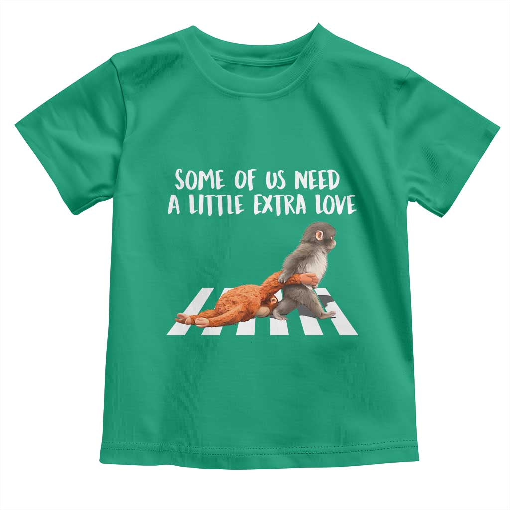 Punch Mokey Meme Toddler T Shirt Some Of Us Need a Little Extra Love