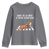 Punch Mokey Meme Youth Sweatshirt Some Of Us Need a Little Extra Love