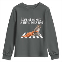 Punch Mokey Meme Youth Sweatshirt Some Of Us Need a Little Extra Love
