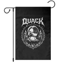 Funny Duck Metal Concert Garden Flag Rock Music Quack Meme