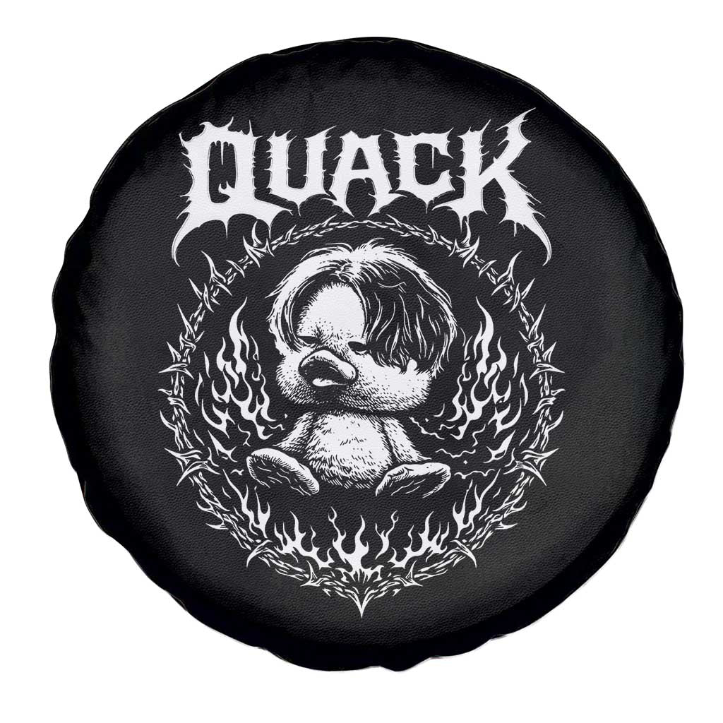 Funny Duck Metal Concert Spare Tire Cover Rock Music Quack Meme