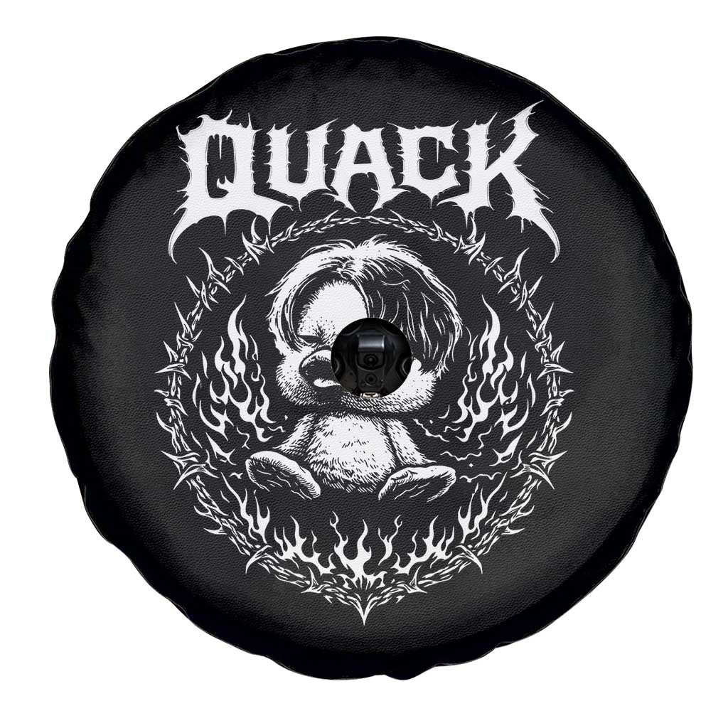 Funny Duck Metal Concert Spare Tire Cover Rock Music Quack Meme