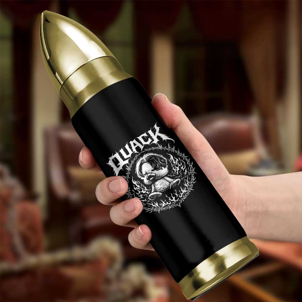Funny Duck Metal Concert Bullet Tumbler Rock Music Quack Meme