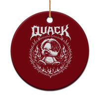 Funny Duck Metal Concert Ceramic Ornament Rock Music Quack Meme
