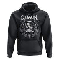 Funny Duck Metal Concert Hoodie Rock Music Quack Meme