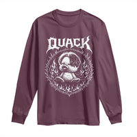 Funny Duck Metal Concert Long Sleeve Shirt Rock Music Quack Meme