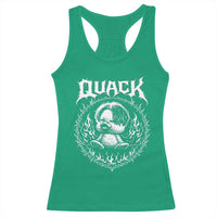 Funny Duck Metal Concert Racerback Tank Top Rock Music Quack Meme
