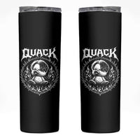 Funny Duck Metal Concert Skinny Tumbler Rock Music Quack Meme