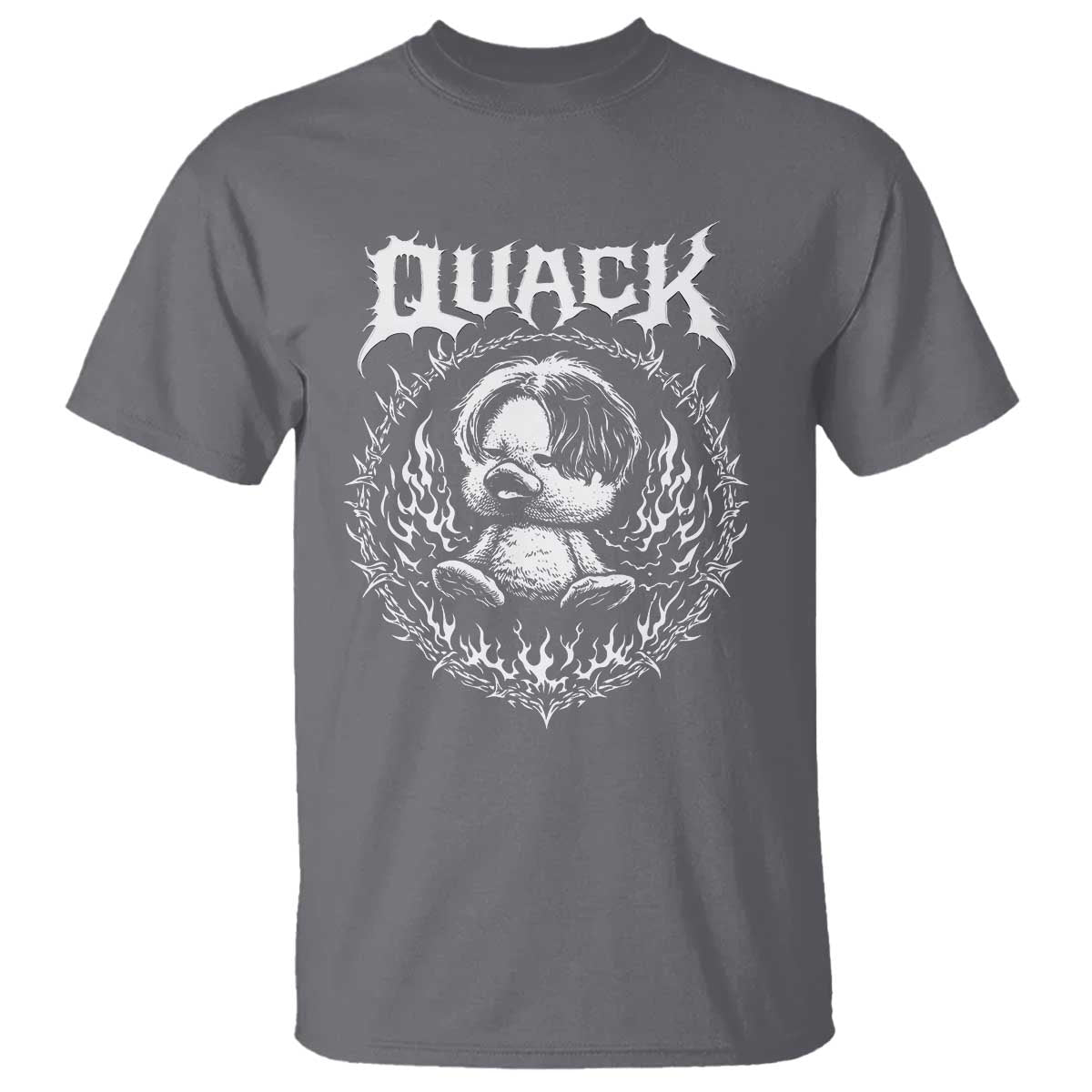 Funny Duck Metal Concert T Shirt Rock Music Quack Meme