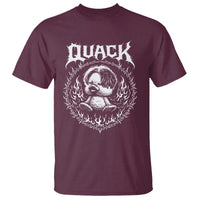 Funny Duck Metal Concert T Shirt Rock Music Quack Meme