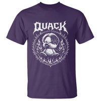 Funny Duck Metal Concert T Shirt Rock Music Quack Meme