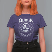 Funny Duck Metal Concert T Shirt For Women Rock Music Quack Meme
