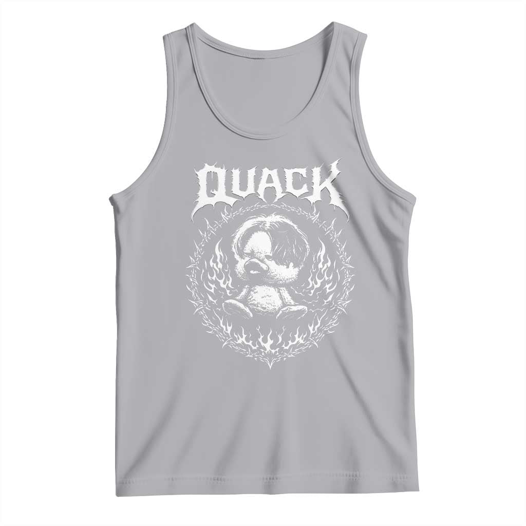 Funny Duck Metal Concert Tank Top Rock Music Quack Meme