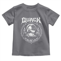 Funny Duck Metal Concert Toddler T Shirt Rock Music Quack Meme
