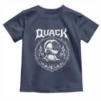 Funny Duck Metal Concert Toddler T Shirt Rock Music Quack Meme