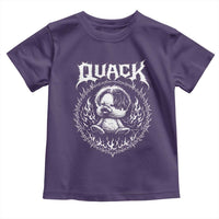 Funny Duck Metal Concert Toddler T Shirt Rock Music Quack Meme