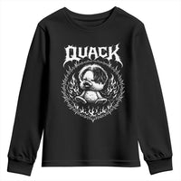 Funny Duck Metal Concert Youth Sweatshirt Rock Music Quack Meme