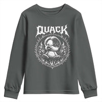 Funny Duck Metal Concert Youth Sweatshirt Rock Music Quack Meme