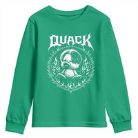 Funny Duck Metal Concert Youth Sweatshirt Rock Music Quack Meme