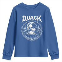 Funny Duck Metal Concert Youth Sweatshirt Rock Music Quack Meme