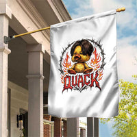 Funny Duck Metal Concert Garden Flag Rock Band Quack Meme