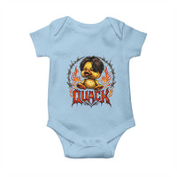 Funny Duck Metal Concert Baby Onesie Rock Band Quack Meme