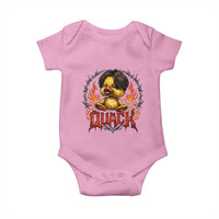 Funny Duck Metal Concert Baby Onesie Rock Band Quack Meme
