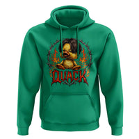 Funny Duck Metal Concert Hoodie Rock Band Quack Meme