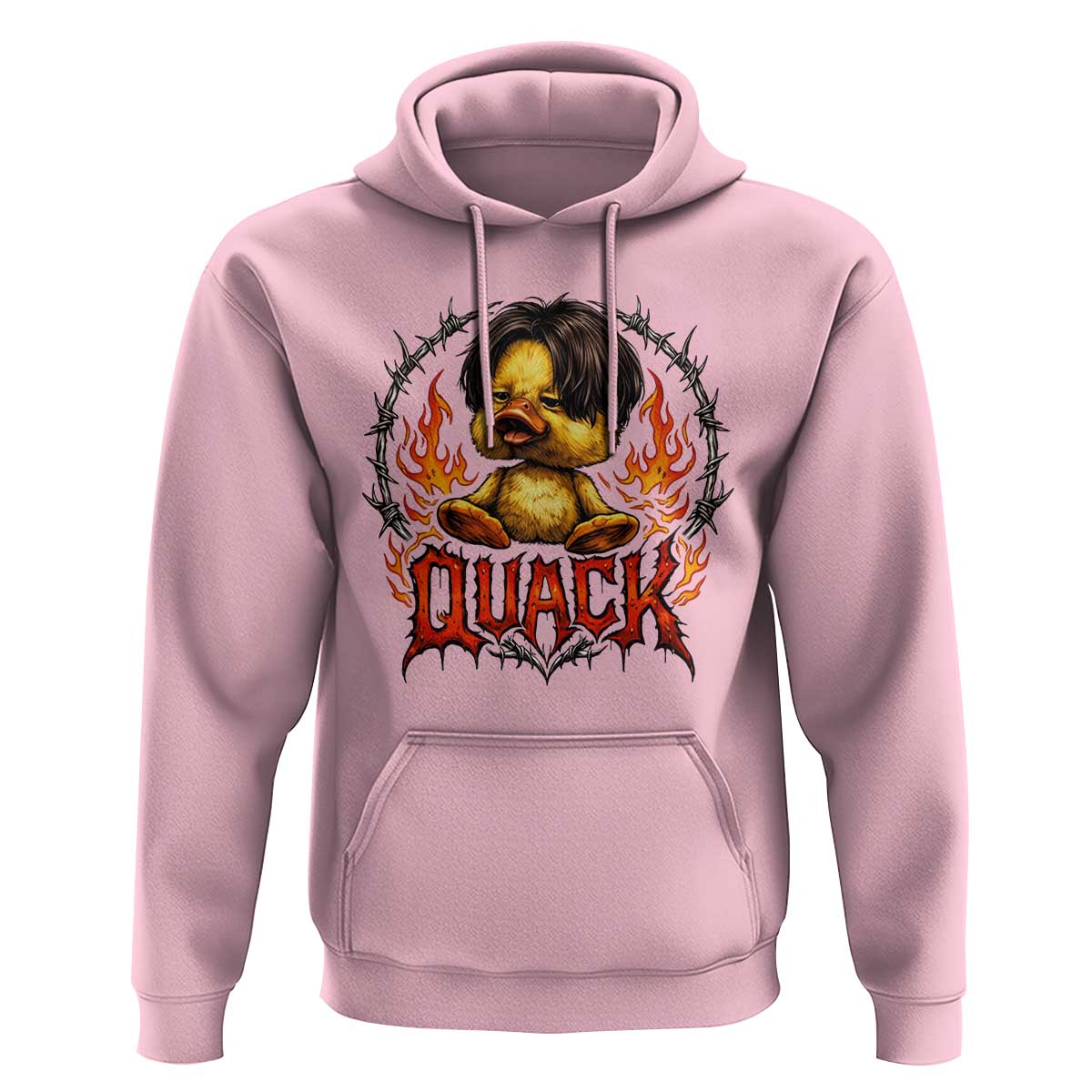 Funny Duck Metal Concert Hoodie Rock Band Quack Meme