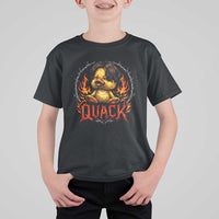 Funny Duck Metal Concert T Shirt For Kid Rock Band Quack Meme