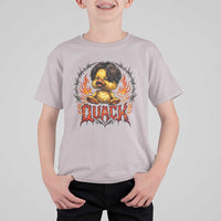 Funny Duck Metal Concert T Shirt For Kid Rock Band Quack Meme