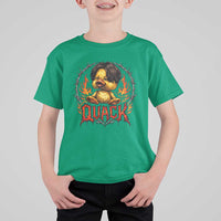 Funny Duck Metal Concert T Shirt For Kid Rock Band Quack Meme