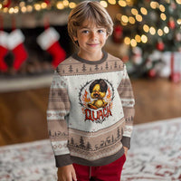 Funny Duck Metal Concert Ugly Christmas Sweater Rock Band Quack Meme