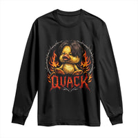 Funny Duck Metal Concert Long Sleeve Shirt Rock Band Quack Meme