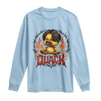 Funny Duck Metal Concert Long Sleeve Shirt Rock Band Quack Meme