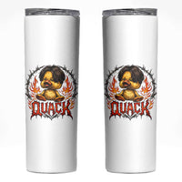 Funny Duck Metal Concert Skinny Tumbler Rock Band Quack Meme