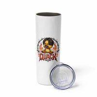 Funny Duck Metal Concert Skinny Tumbler Rock Band Quack Meme