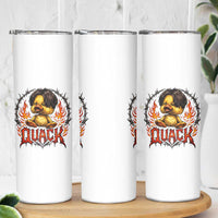 Funny Duck Metal Concert Skinny Tumbler Rock Band Quack Meme