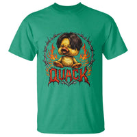 Funny Duck Metal Concert T Shirt Rock Band Quack Meme