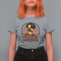 Funny Duck Metal Concert T Shirt For Women Rock Band Quack Meme