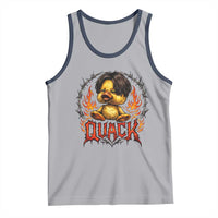 Funny Duck Metal Concert Tank Top Rock Band Quack Meme