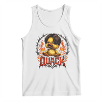 Funny Duck Metal Concert Tank Top Rock Band Quack Meme