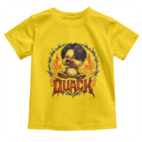 Funny Duck Metal Concert Toddler T Shirt Rock Band Quack Meme